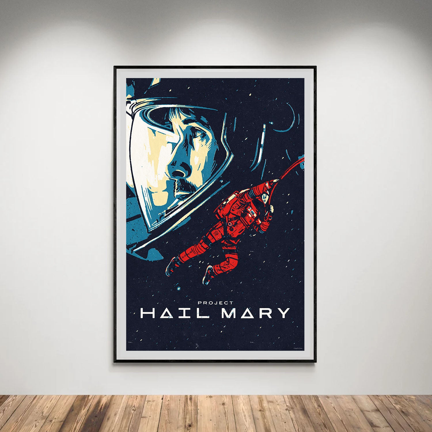 Flex Designs Poster Project Hail Mary Cartoon 8 x 10" Home Goods - Movie 2026 Movie Poster