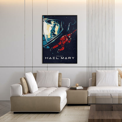 Flex Designs Poster Project Hail Mary Cartoon 5 x 7" Home Goods - Movie 2026 Movie Poster