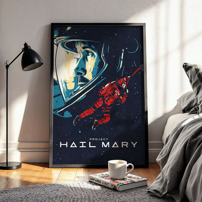 Flex Designs Poster Project Hail Mary Cartoon 5 x 7" Home Goods - Movie 2026 Movie Poster