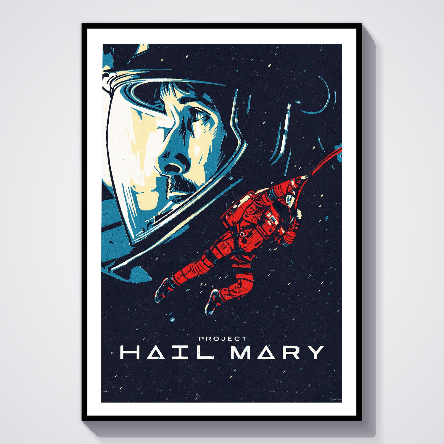 Flex Designs Poster Project Hail Mary Cartoon 8 x 10" Home Goods - Movie 2026 Movie Poster