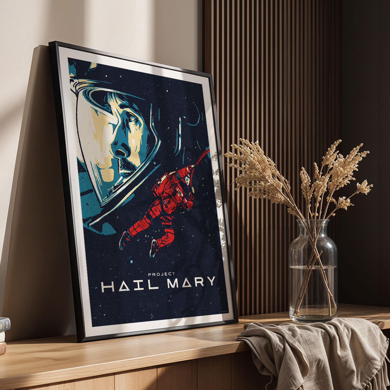Flex Designs Poster Project Hail Mary Cartoon 5 x 7" Home Goods - Movie 2026 Movie Poster