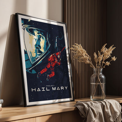 Flex Designs Poster Project Hail Mary Cartoon 5 x 7" Home Goods - Movie 2026 Movie Poster