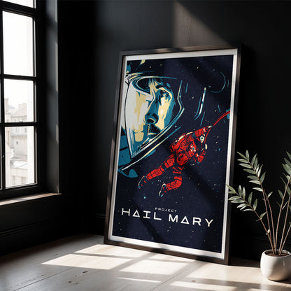 Flex Designs Poster Project Hail Mary Cartoon 8 x 10" Home Goods - Movie 2026 Movie Poster