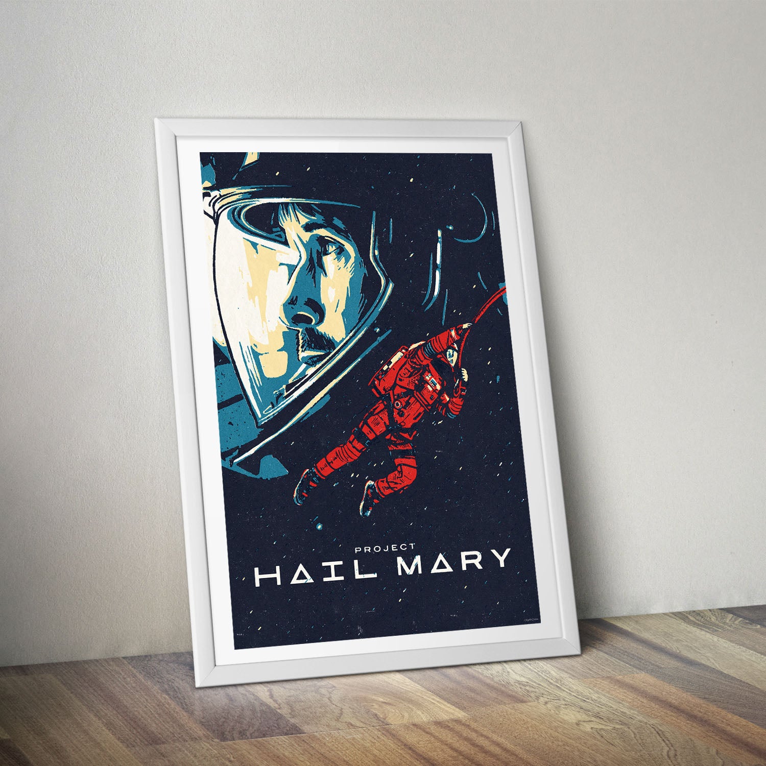 Flex Designs Poster Project Hail Mary Cartoon 8 x 10" Home Goods - Movie 2026 Movie Poster