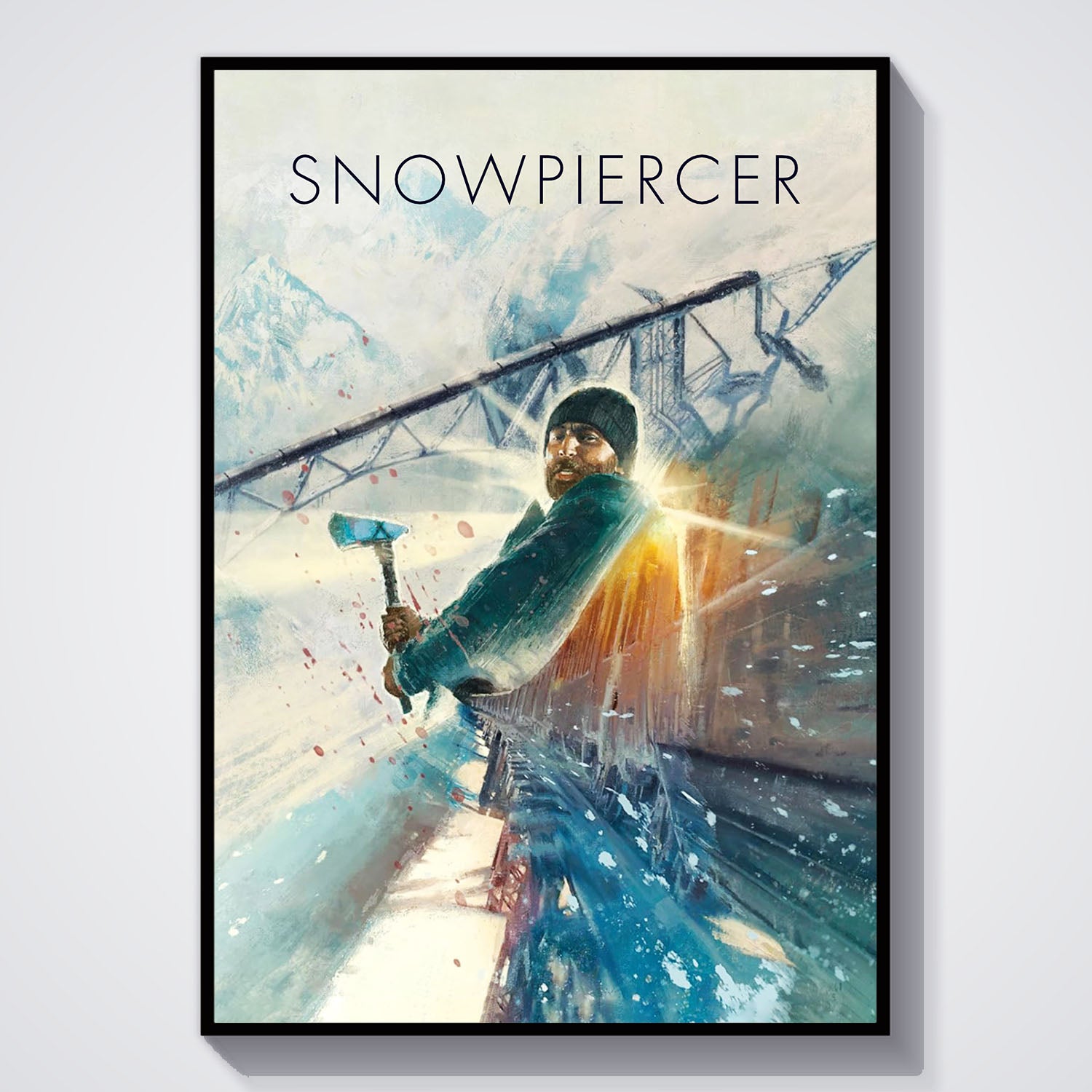 Flex Designs Poster Snowpiercer Sketch 5 x 7" Home Goods - Movie 2013 Movie Poster