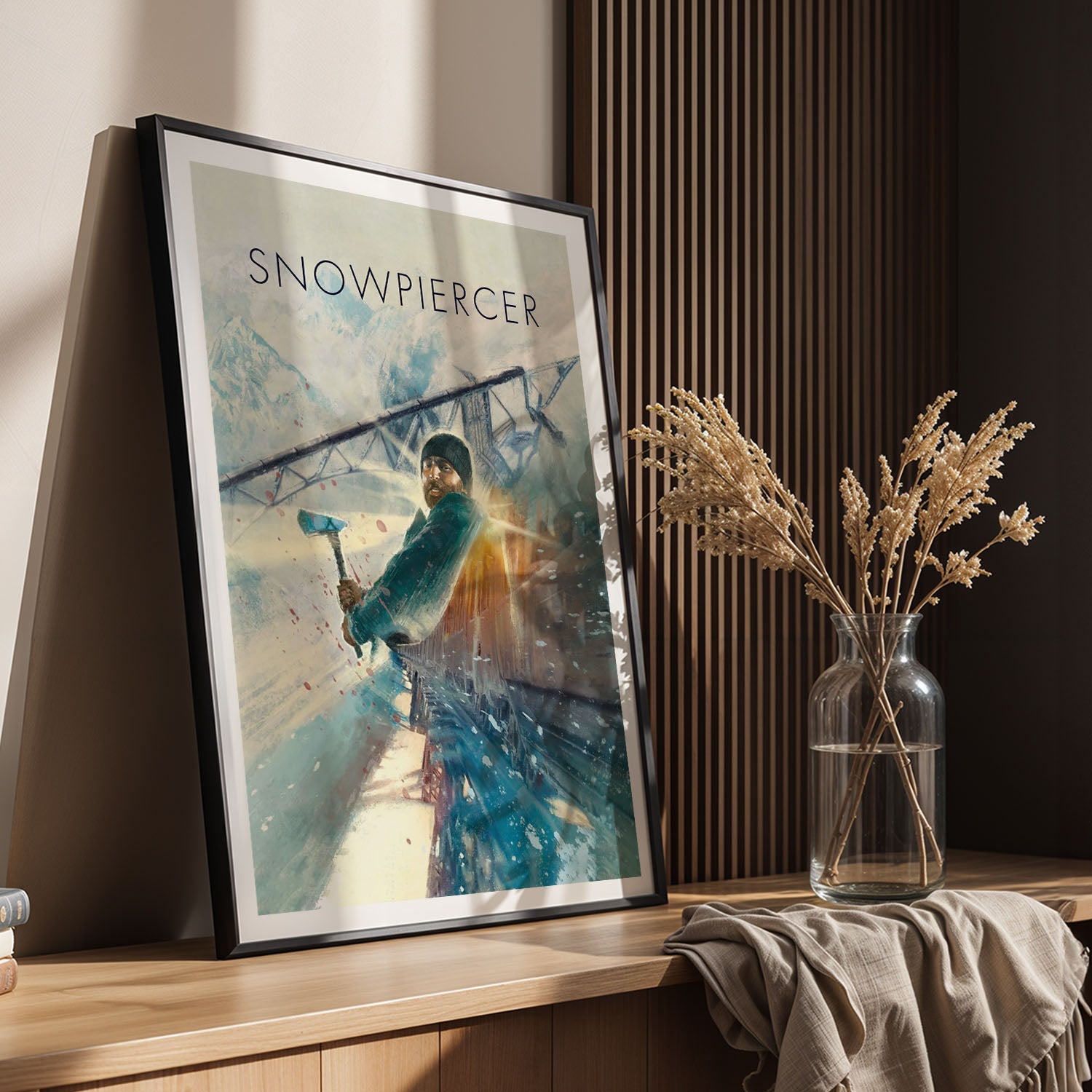 Flex Designs Poster Snowpiercer Sketch 5 x 7" Home Goods - Movie 2013 Movie Poster