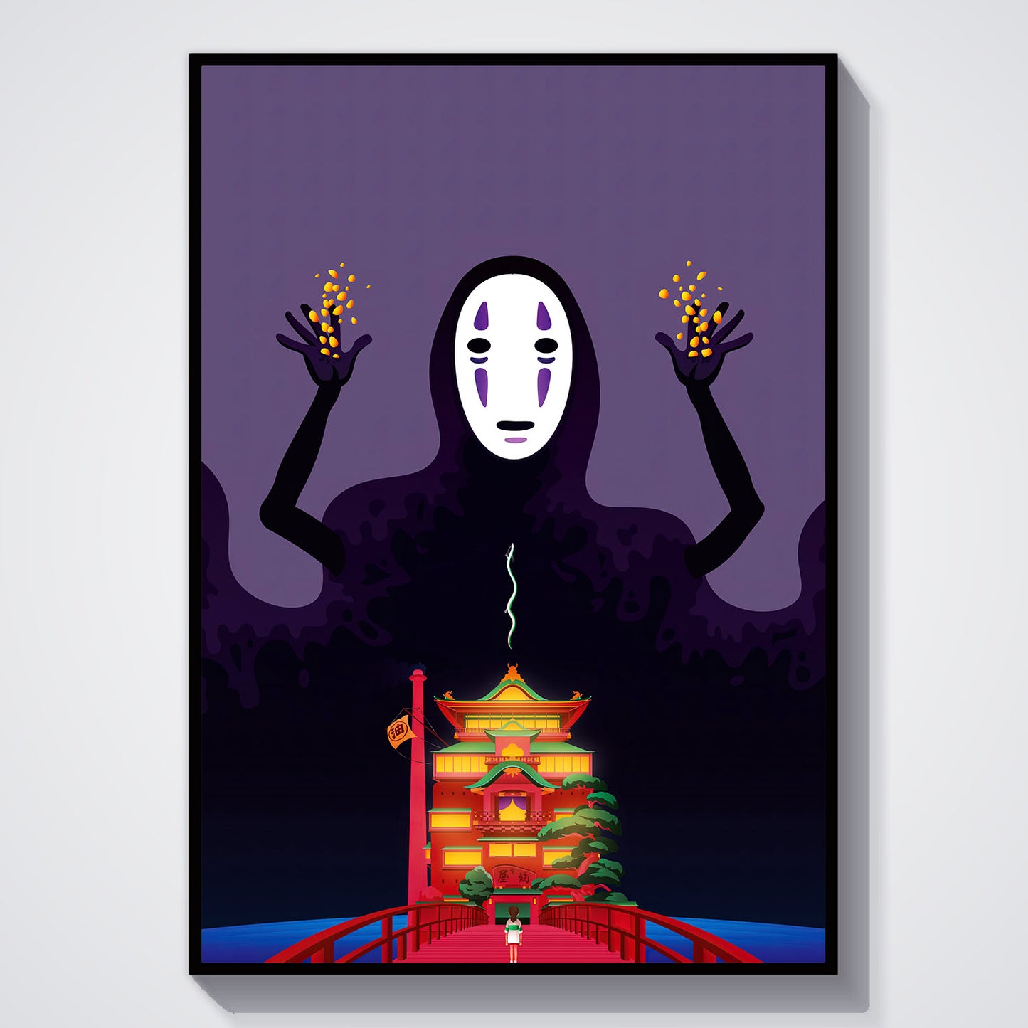 Flex Designs Poster Spirited Away Noface Alternate 5 x 7" Home Goods - Movie 2001 Movie Poster