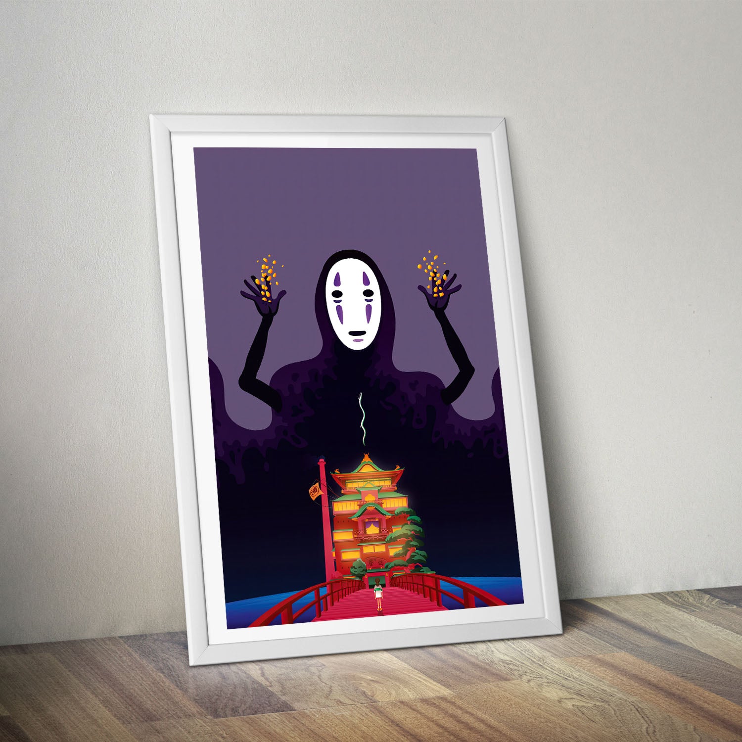 Flex Designs Poster Spirited Away Noface Alternate 8 x 10" Home Goods - Movie 2001 Movie Poster