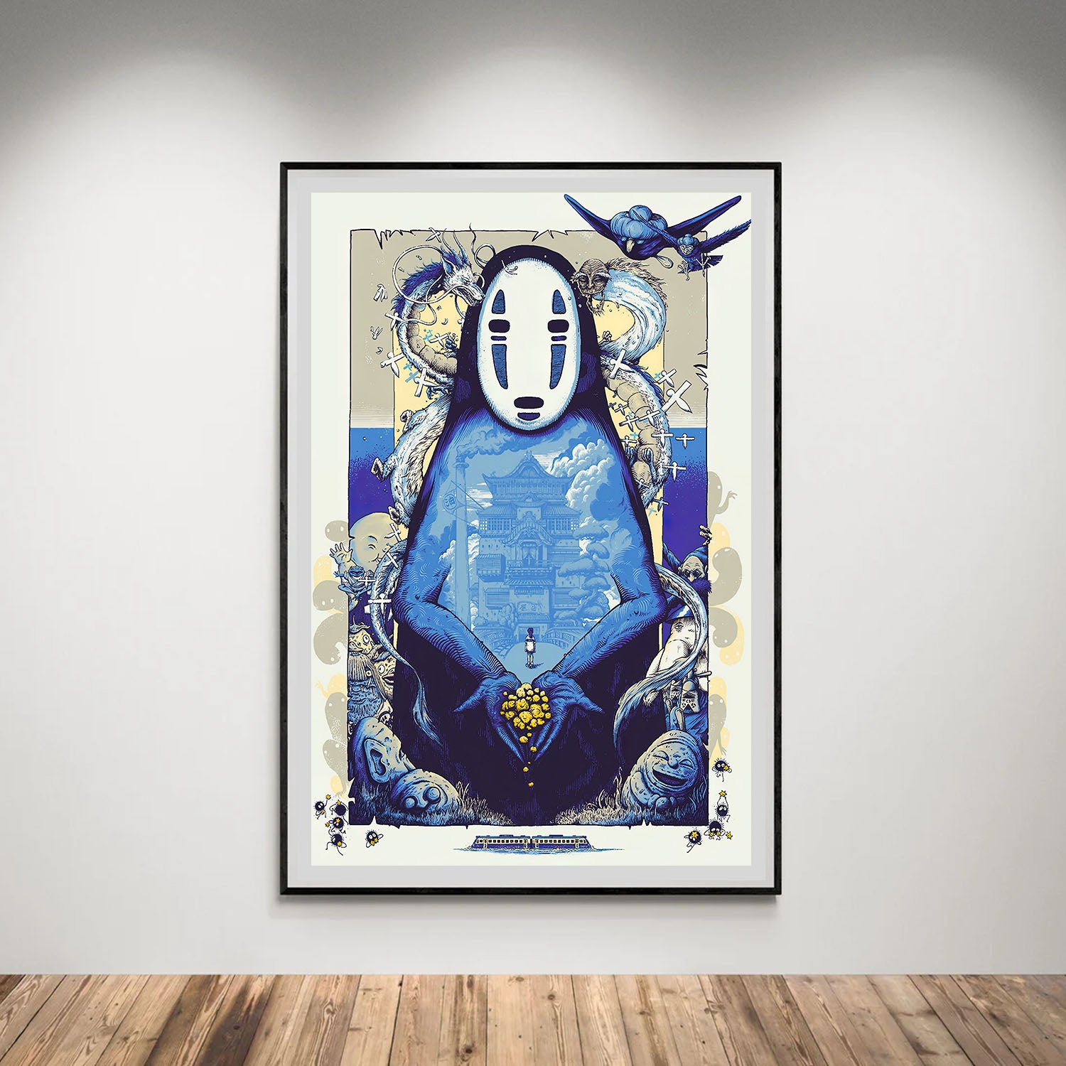 Flex Designs Poster Spirited Away Noface Sketch 8 x 10" Home Goods - Movie 2001 Movie Poster