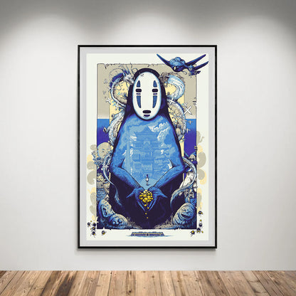Flex Designs Poster Spirited Away Noface Sketch 8 x 10" Home Goods - Movie 2001 Movie Poster