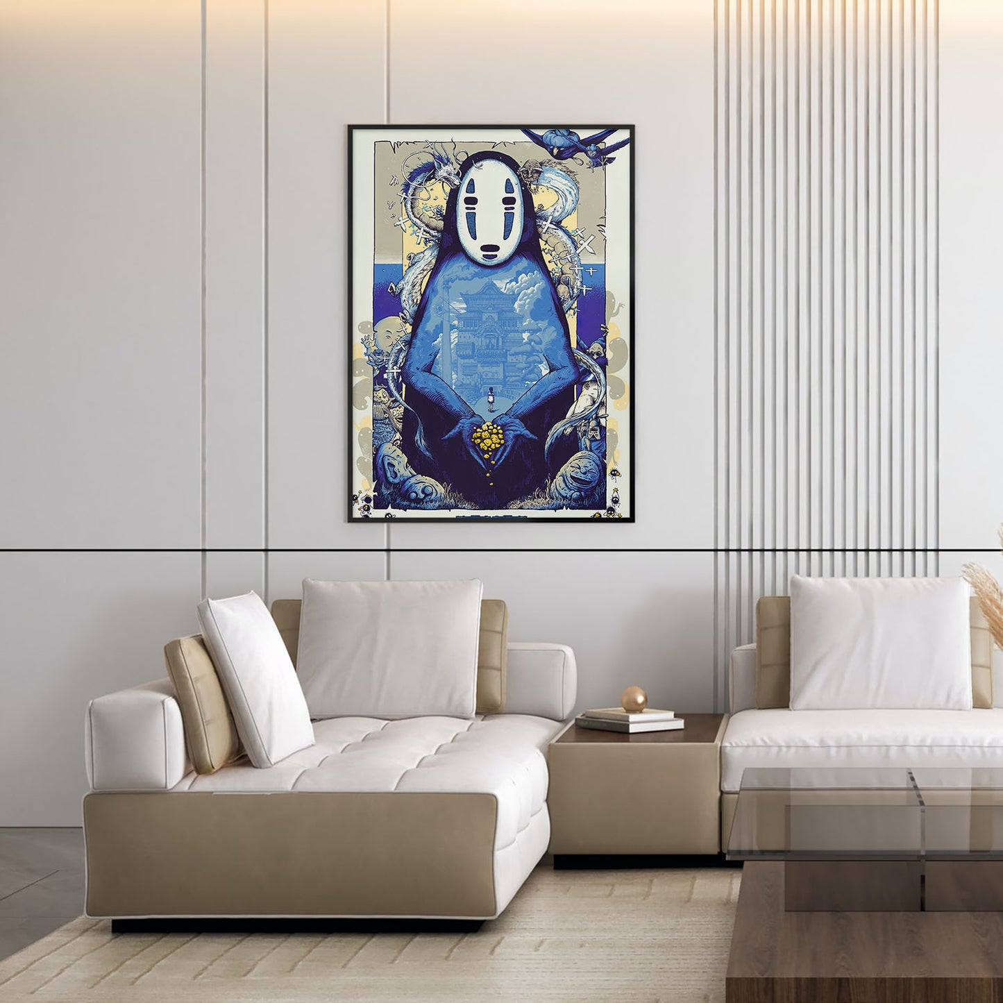 Flex Designs Poster Spirited Away Noface Sketch 5 x 7" Home Goods - Movie 2001 Movie Poster