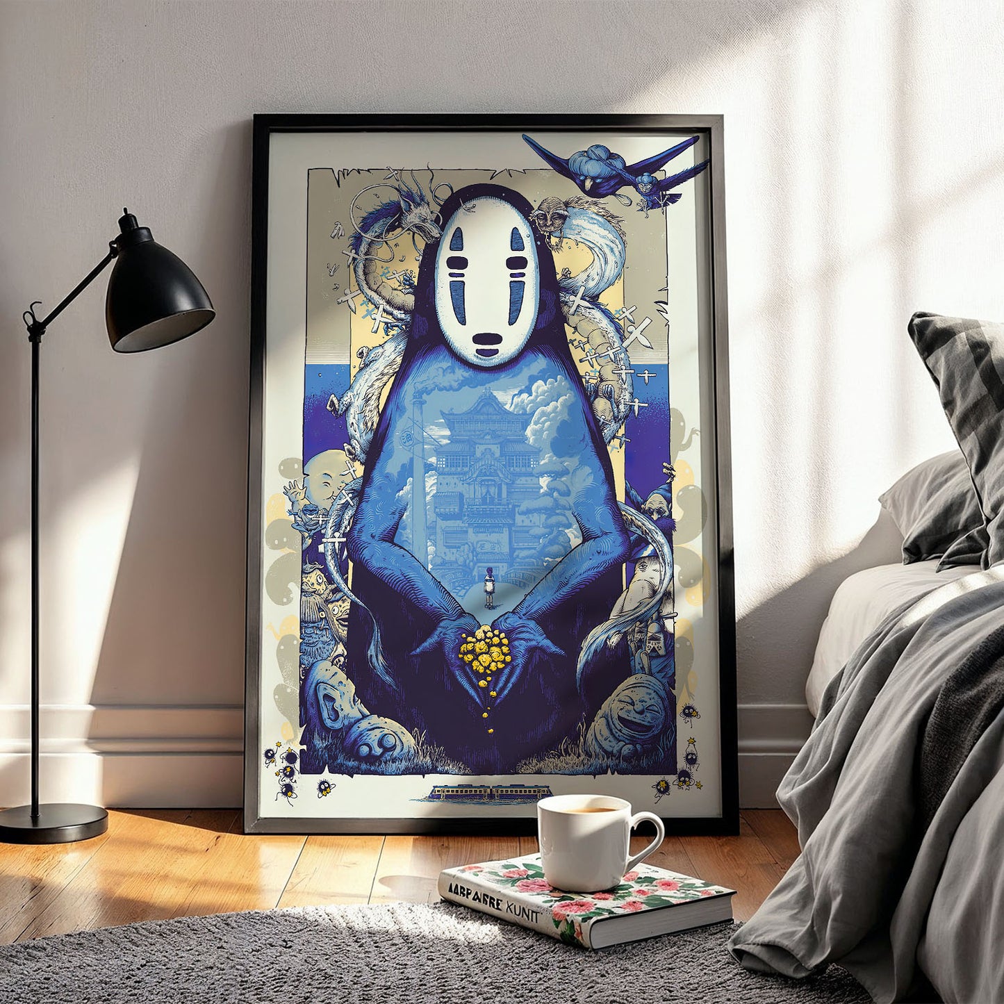Flex Designs Poster Spirited Away Noface Sketch 5 x 7" Home Goods - Movie 2001 Movie Poster