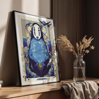 Flex Designs Poster Spirited Away Noface Sketch 5 x 7" Home Goods - Movie 2001 Movie Poster