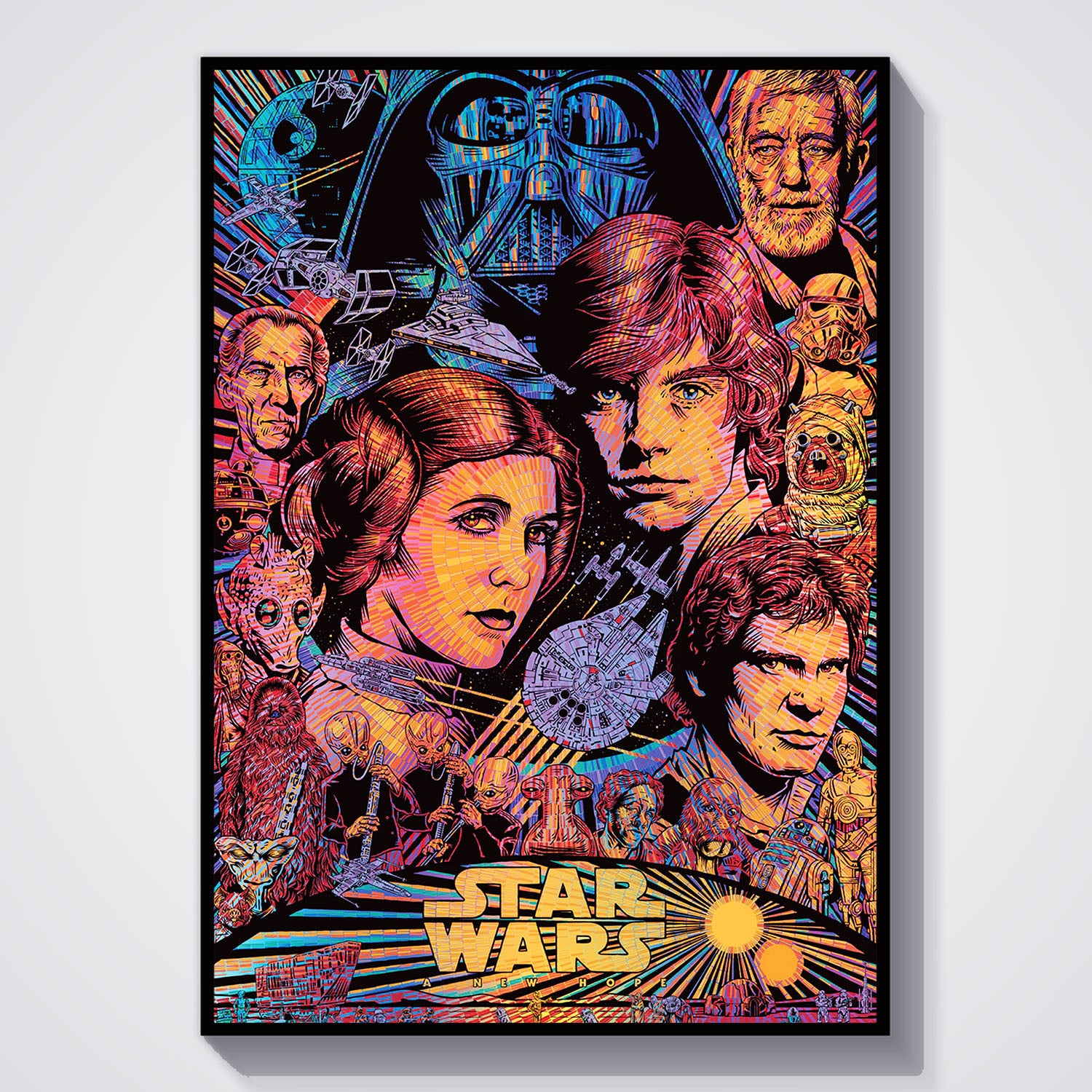Flex Designs Poster Star Wars Sketch 5 x 7" Home Goods - Movie 1977 Movie Poster