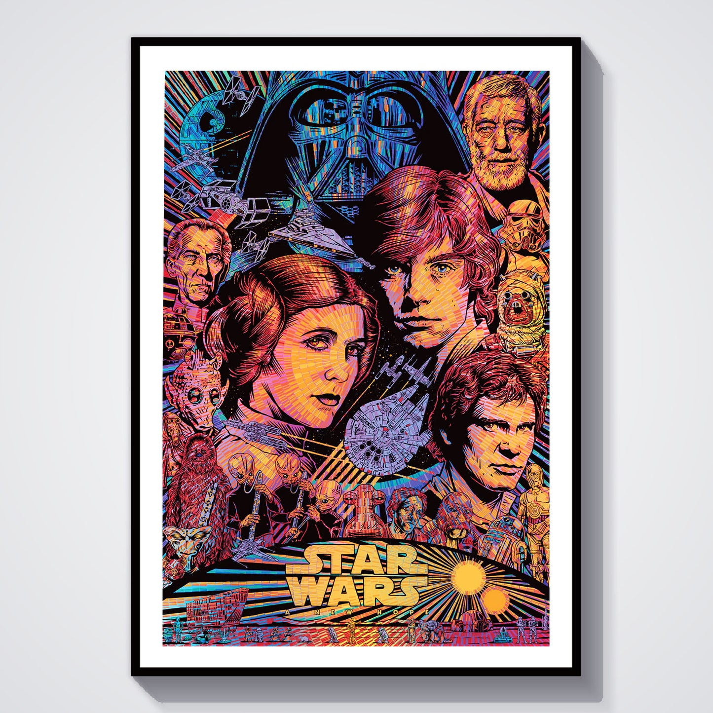 Flex Designs Poster Star Wars Sketch 8 x 10" Home Goods - Movie 1977 Movie Poster