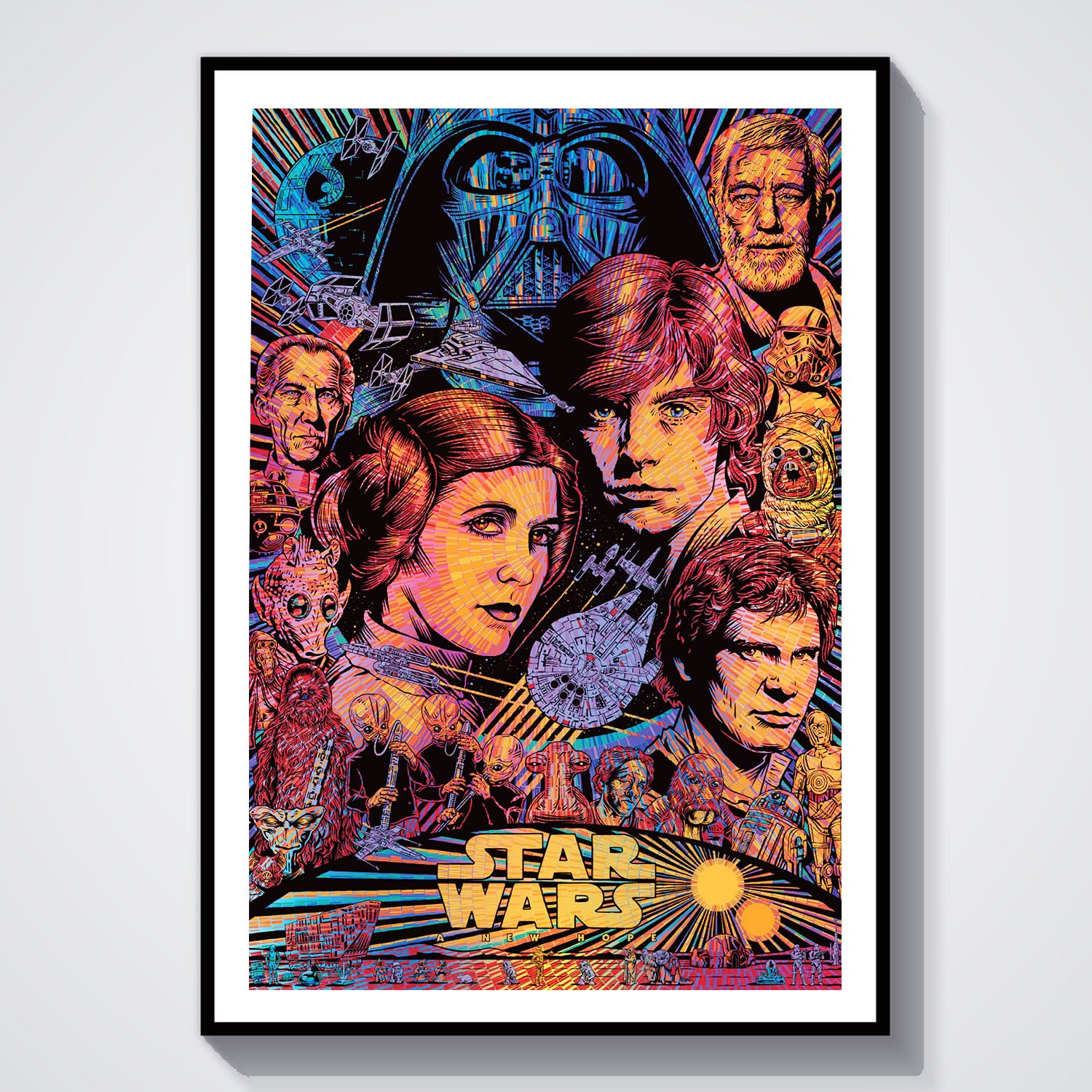 Flex Designs Poster Star Wars Sketch 8 x 10" Home Goods - Movie 1977 Movie Poster