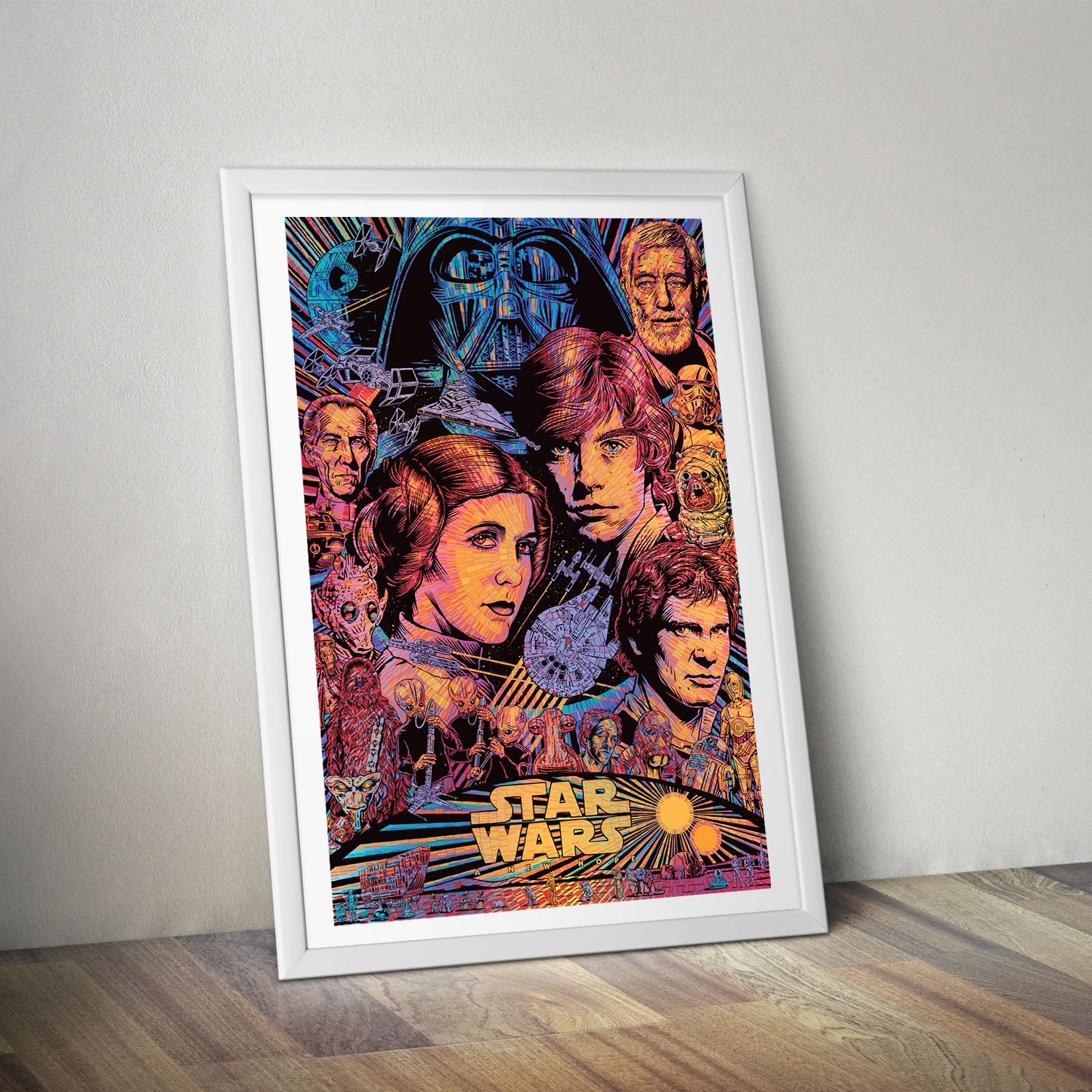 Flex Designs Poster Star Wars Sketch 8 x 10" Home Goods - Movie 1977 Movie Poster