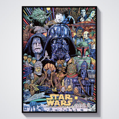 Flex Designs Poster The Empire Strikes Back Sketch 5 x 7" Home Goods - Movie 1980 Movie Poster