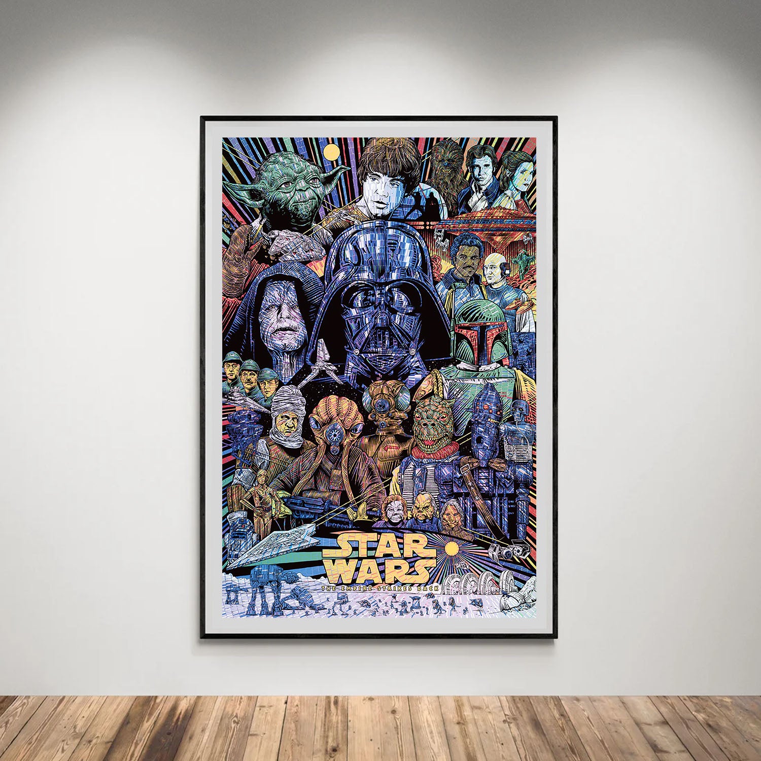 Flex Designs Poster The Empire Strikes Back Sketch 8 x 10" Home Goods - Movie 1980 Movie Poster