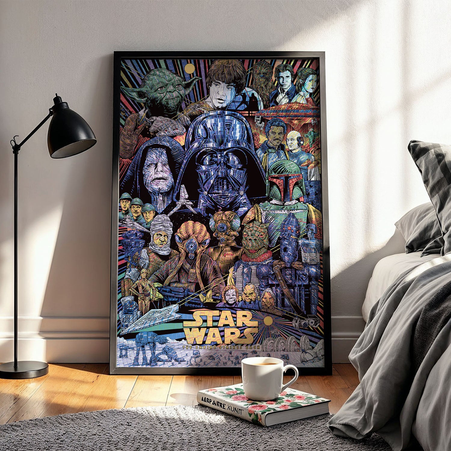 Flex Designs Poster The Empire Strikes Back Sketch 5 x 7" Home Goods - Movie 1980 Movie Poster