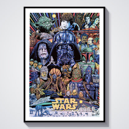 Flex Designs Poster The Empire Strikes Back Sketch 8 x 10" Home Goods - Movie 1980 Movie Poster