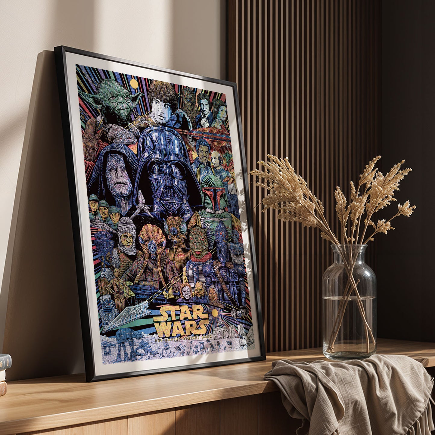 Flex Designs Poster The Empire Strikes Back Sketch 5 x 7" Home Goods - Movie 1980 Movie Poster