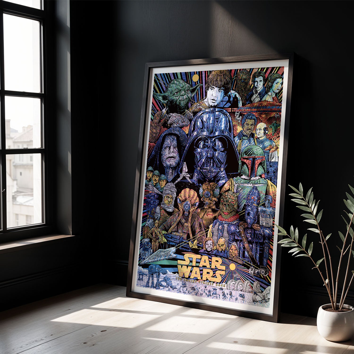 Flex Designs Poster The Empire Strikes Back Sketch 8 x 10" Home Goods - Movie 1980 Movie Poster