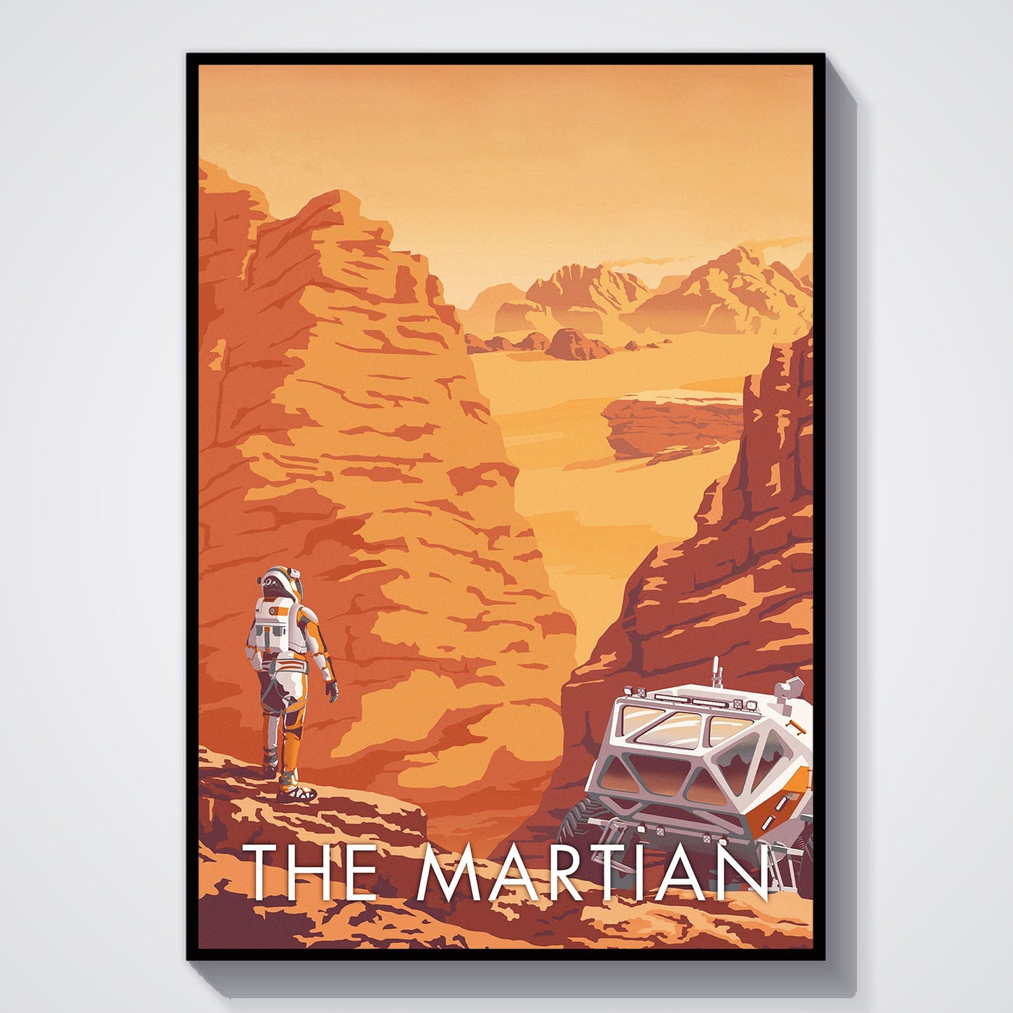 Flex Designs Poster The Martian Cartoon 5 x 7" Home Goods - Movie 2015 Movie Poster