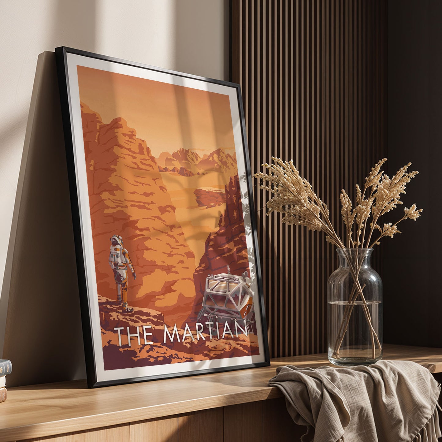Flex Designs Poster The Martian Cartoon 5 x 7" Home Goods - Movie 2015 Movie Poster