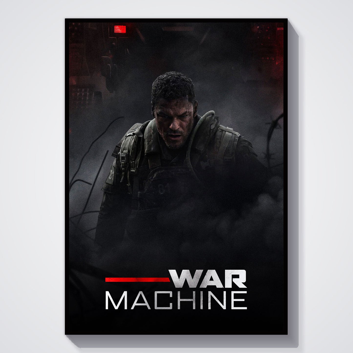 Flex Designs Poster War Machine 5 x 7" Home Goods - Movie 2026 Movie Poster
