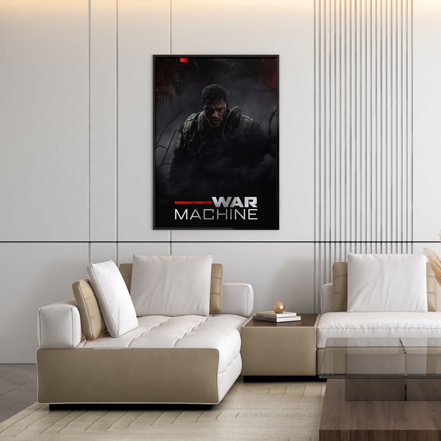 Flex Designs Poster War Machine 5 x 7" Home Goods - Movie 2026 Movie Poster