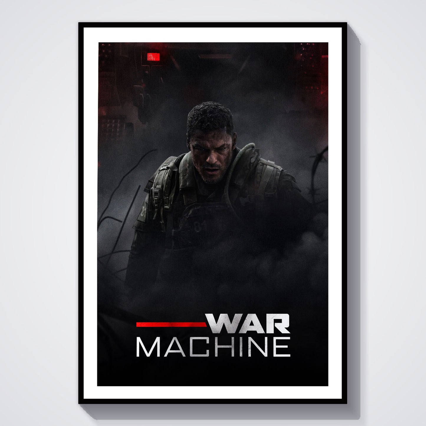 Flex Designs Poster War Machine 8 x 10" Home Goods - Movie 2026 Movie Poster