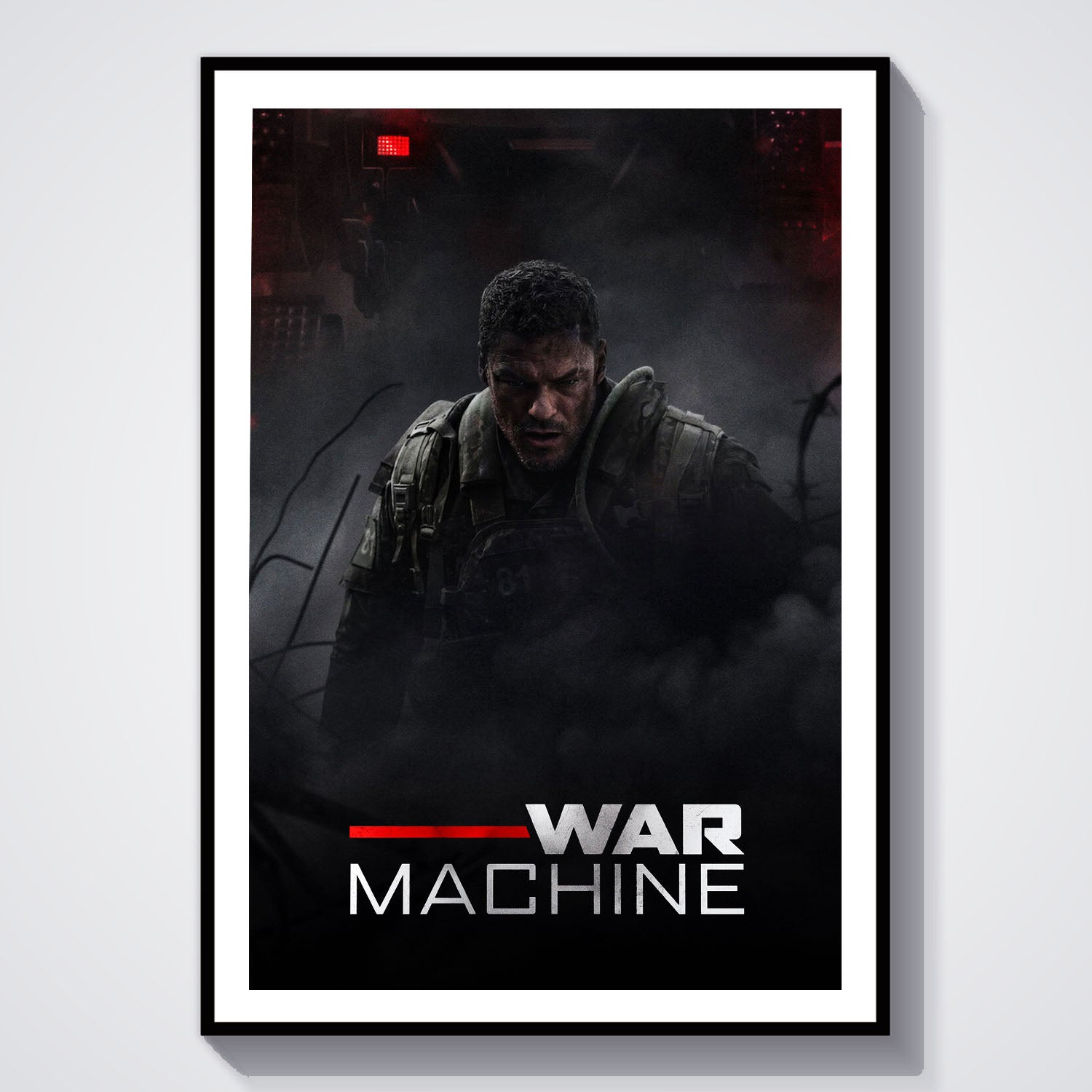 Flex Designs Poster War Machine 8 x 10" Home Goods - Movie 2026 Movie Poster