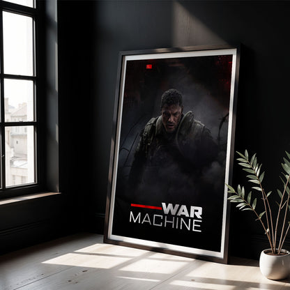 Flex Designs Poster War Machine 8 x 10" Home Goods - Movie 2026 Movie Poster