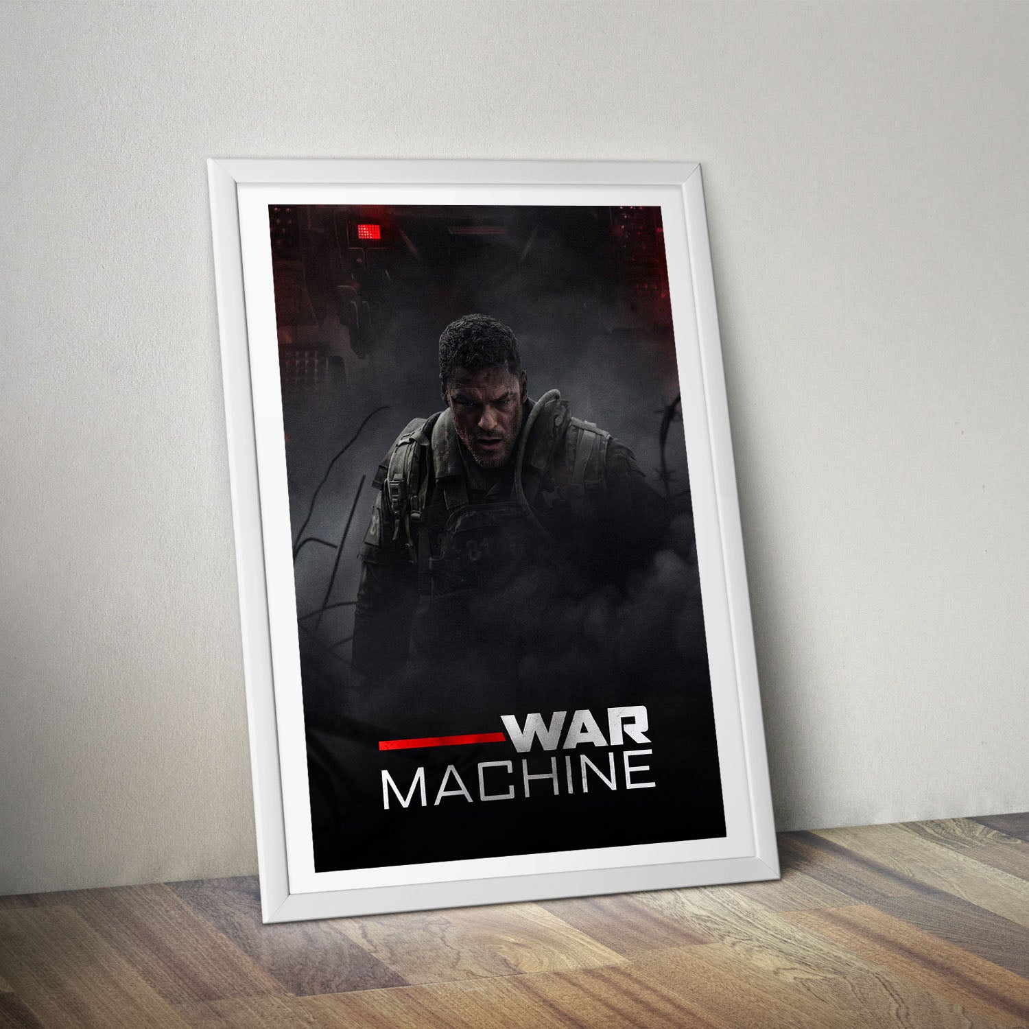Flex Designs Poster War Machine 8 x 10" Home Goods - Movie 2026 Movie Poster