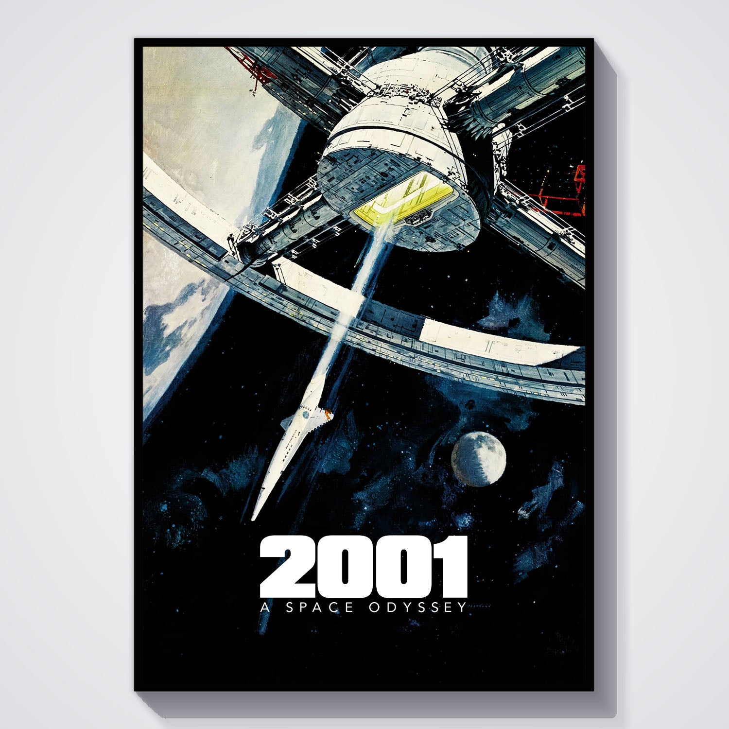 Flex Designs Poster 2001 A Space Odyssey Theatrical 5 x 7" Home Goods - Movie 1968 Movie Poster