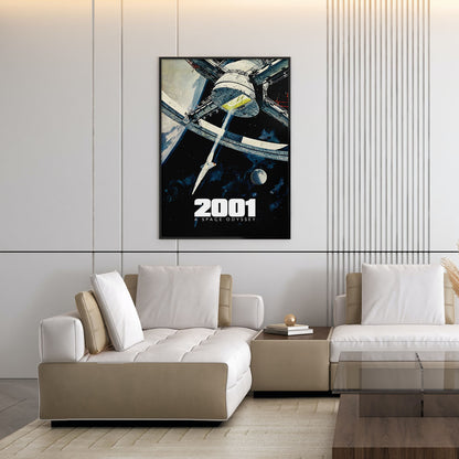 Flex Designs Poster 2001 A Space Odyssey Theatrical 5 x 7" Home Goods - Movie 1968 Movie Poster
