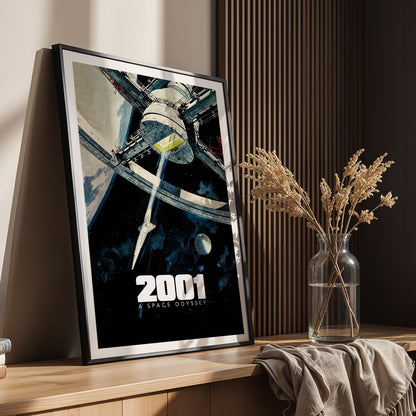 Flex Designs Poster 2001 A Space Odyssey Theatrical 5 x 7" Home Goods - Movie 1968 Movie Poster