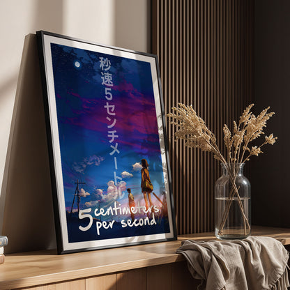 Flex Designs Poster 5 Centimeters per Second 5 x 7" Home Goods - Movie 2007 Movie Poster