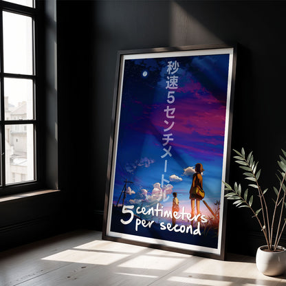 Flex Designs Poster 5 Centimeters per Second 8 x 10" Home Goods - Movie 2007 Movie Poster