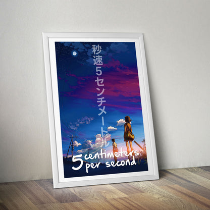Flex Designs Poster 5 Centimeters per Second 8 x 10" Home Goods - Movie 2007 Movie Poster