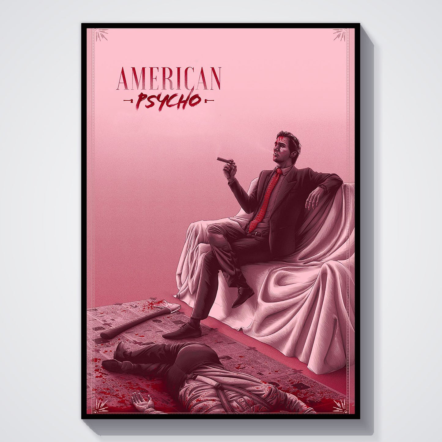 Flex Designs Poster American Psycho Sketch 5 x 7" Home Goods - Movie 2000 Movie Poster