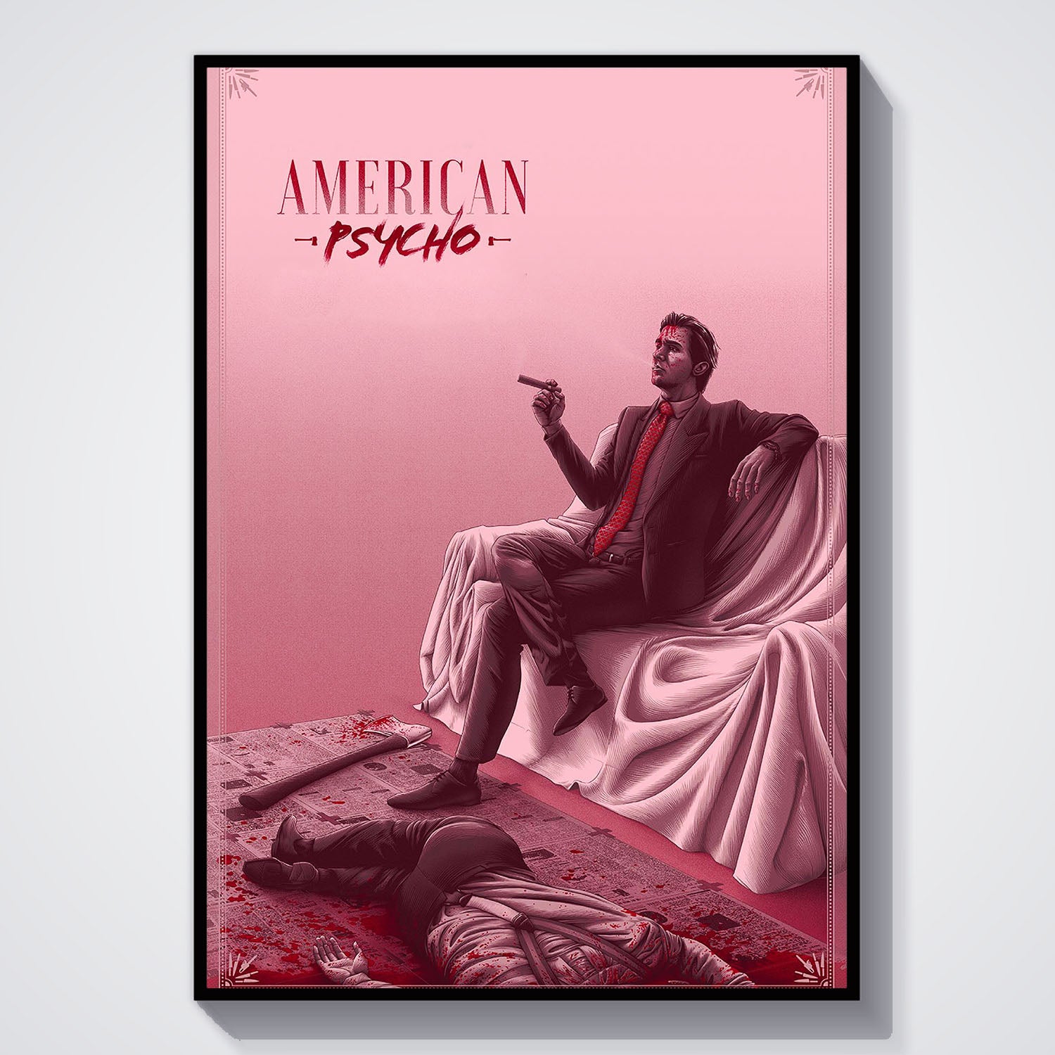 Flex Designs Poster American Psycho Sketch 5 x 7" Home Goods - Movie 2000 Movie Poster