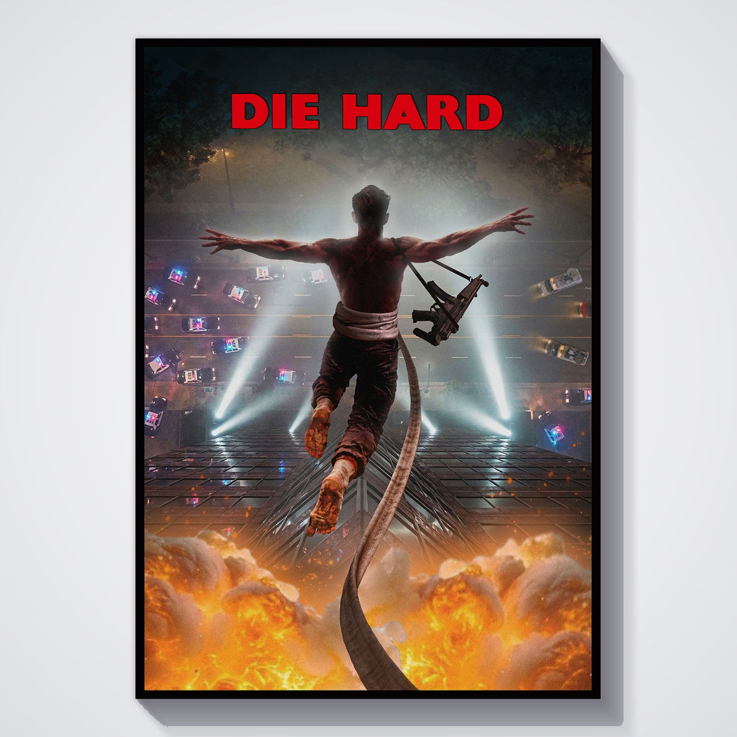 Flex Designs Poster Die Hard Key Visual 5 x 7" Home Goods - Movie 1988 Movie Poster