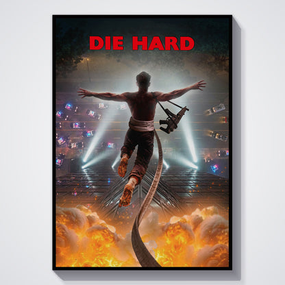 Flex Designs Poster Die Hard Key Visual 5 x 7" Home Goods - Movie 1988 Movie Poster