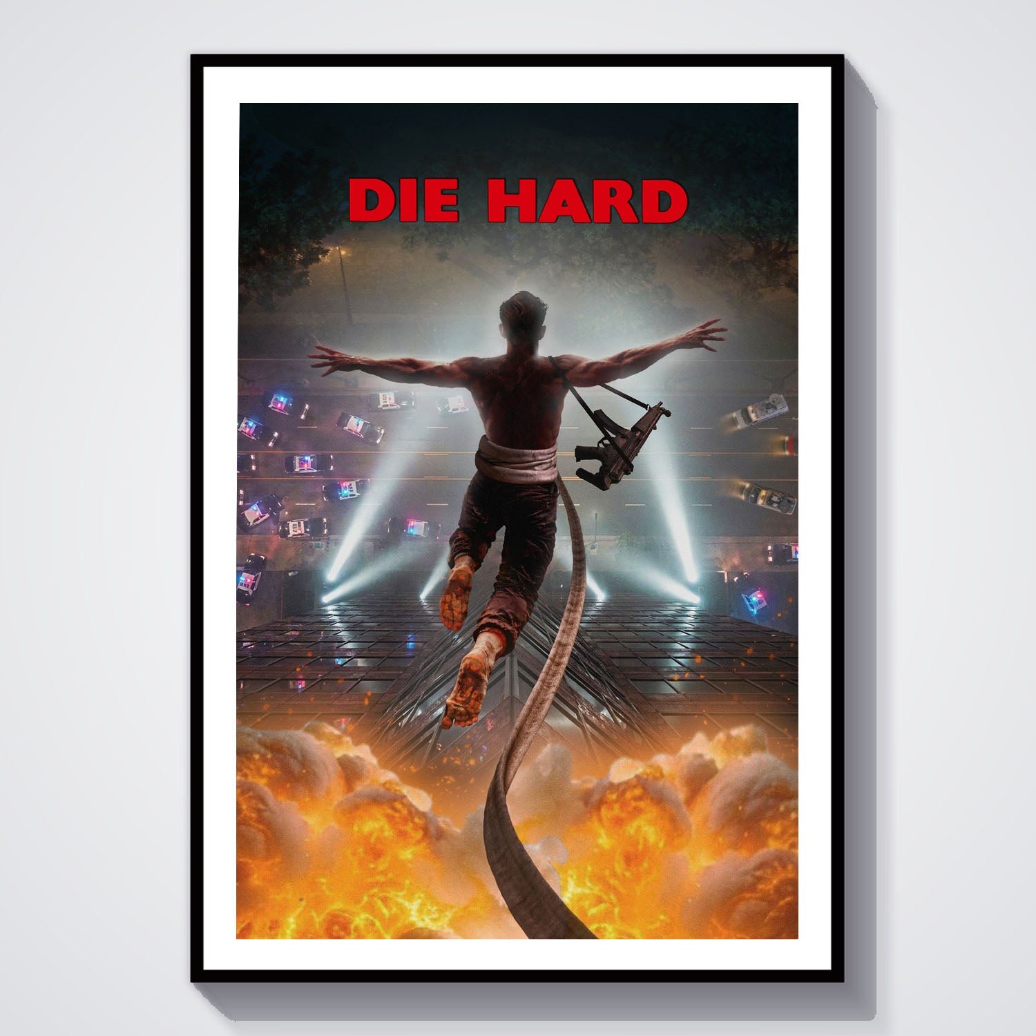 Flex Designs Poster Die Hard Key Visual 8 x 10" Home Goods - Movie 1988 Movie Poster