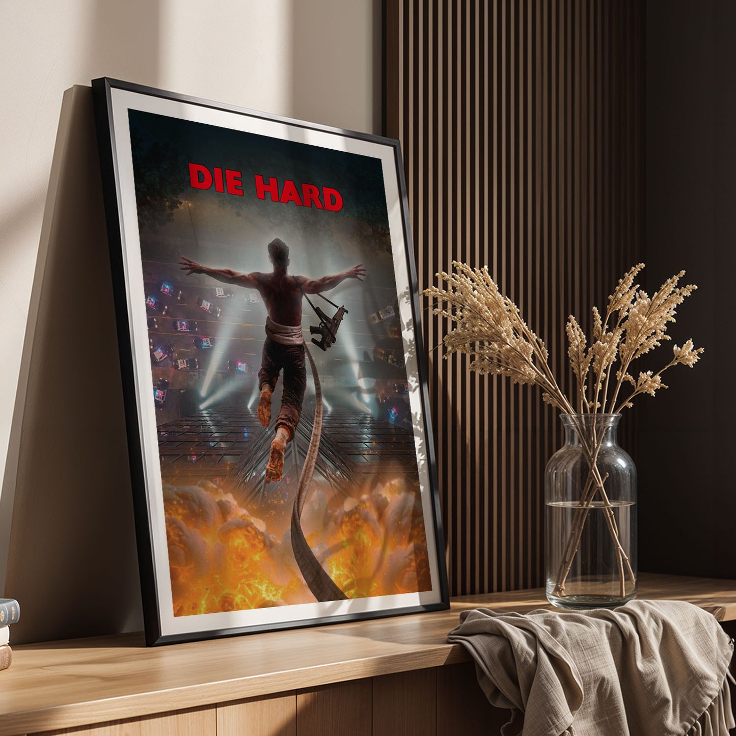Flex Designs Poster Die Hard Key Visual 5 x 7" Home Goods - Movie 1988 Movie Poster
