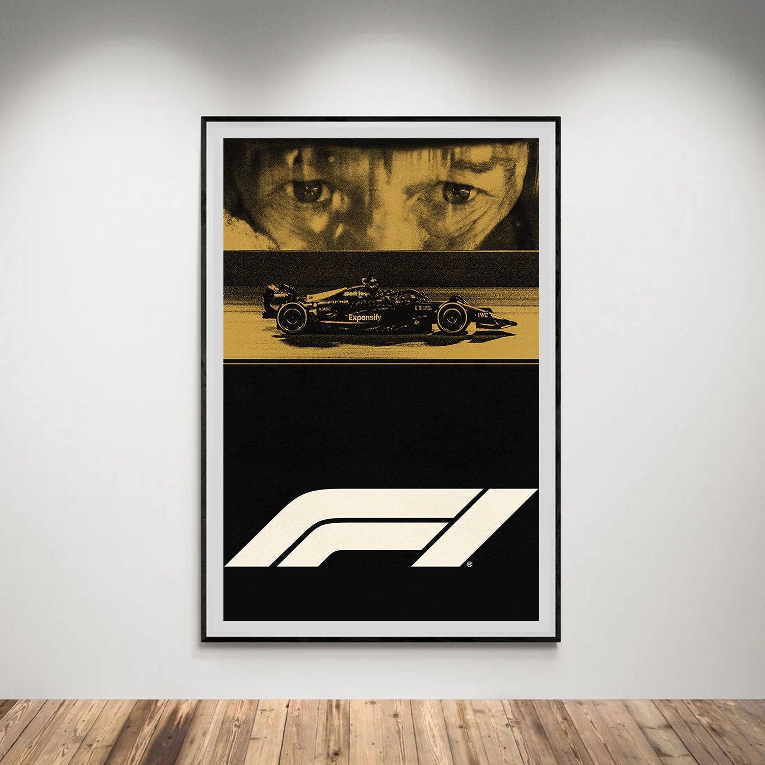 Flex Designs Poster F1 Brad Pitt Minimalist 8 x 10" Home Goods - Movie 2025 Movie Poster
