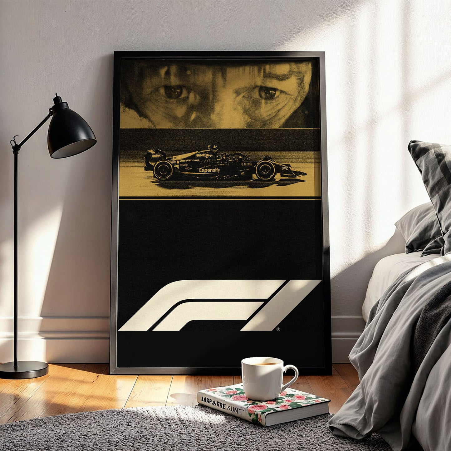 Flex Designs Poster F1 Brad Pitt Minimalist 5 x 7" Home Goods - Movie 2025 Movie Poster