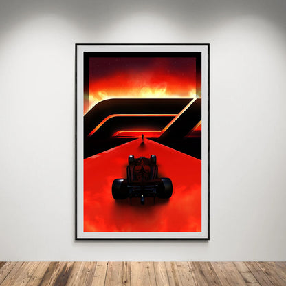Flex Designs Poster F1 Red 8 x 10" Home Goods - Movie 2025 Movie Poster